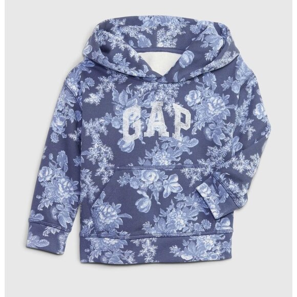 GAP Other - GAP x LoveShackFancy Blue Floral Hoodie Sweatshirt Size 2 Years NEW